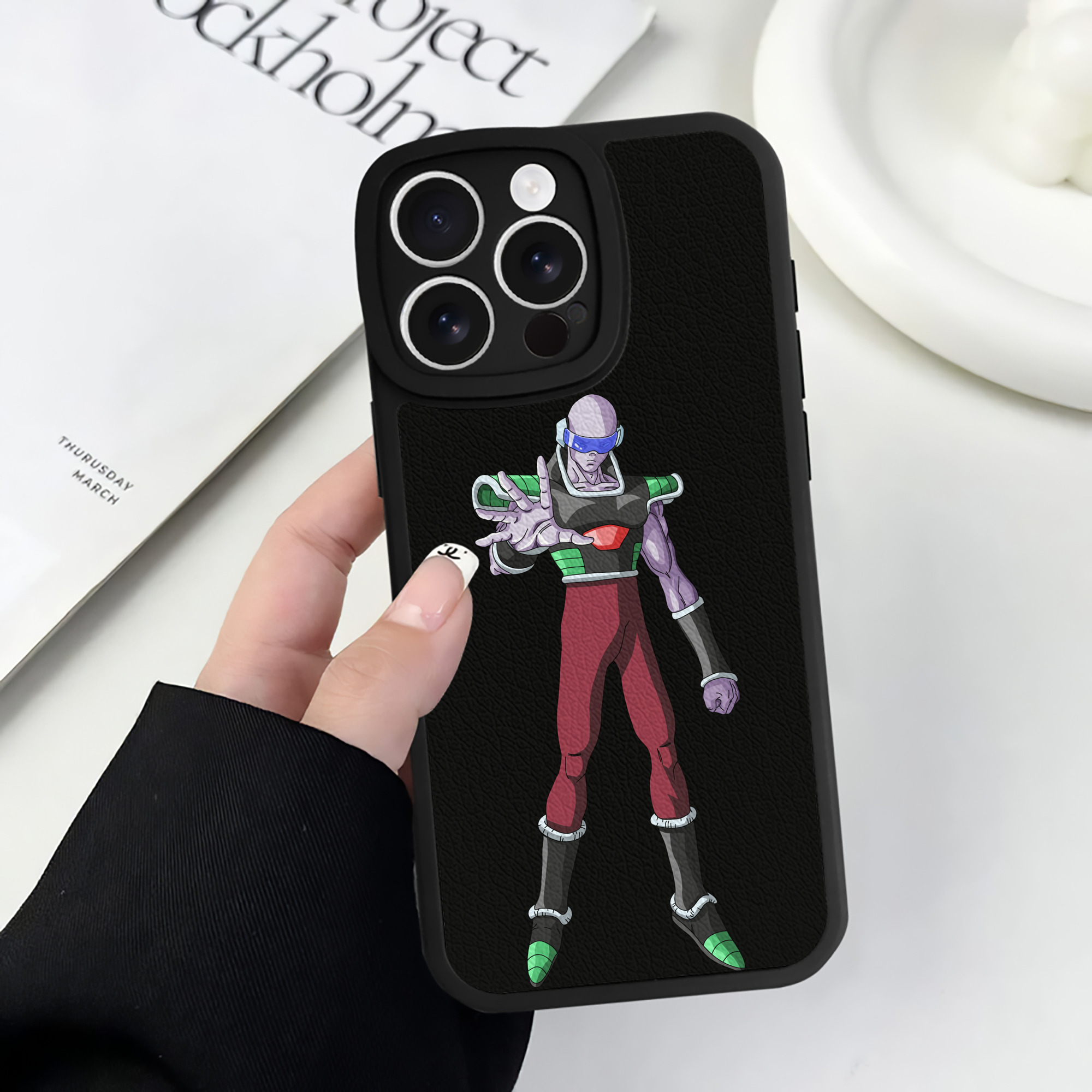 （画像用） ドラゴンボール DRAGON BALL 【iPhone 16シリーズ対応】シリコンスマホケース（レザー調） 材質：シリコン